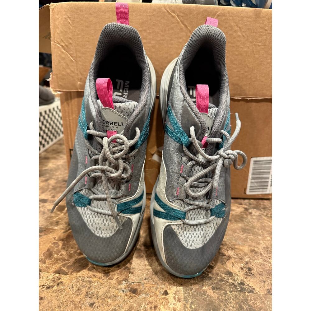 Merrell Siren 4 Hiking Shoes Womens 9.5 Monument Gray Trail Boot Vibram Sole